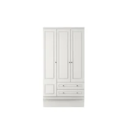 Vaatekaappi Linento Furniture Inci 1803, valkoinen