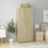Vaatekaappi sonoma-tammi, 80cm, lastulevy