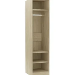Vaatekaappi sonoma-tammi, 50cm, lastulevy