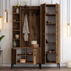 Vaatenaulakko Linento Furniture Viyana DA pähkinä