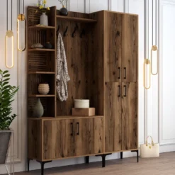 Vaatenaulakko Linento Furniture Viyana DA pähkinä