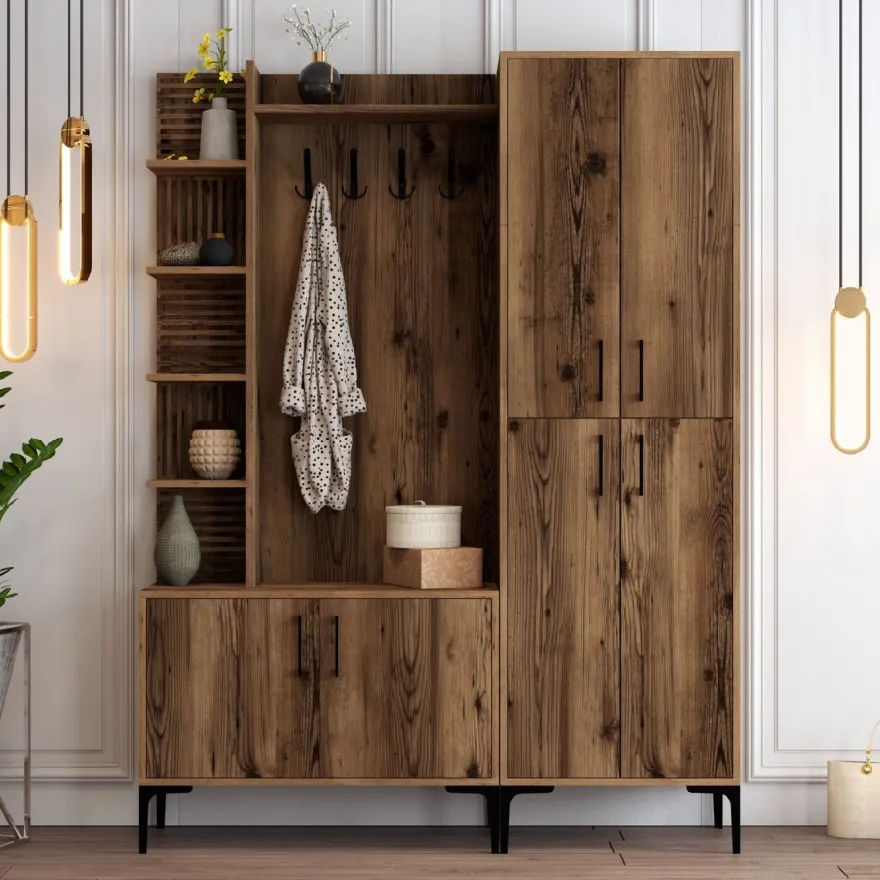 Vaatenaulakko Linento Furniture Viyana DA pähkinä