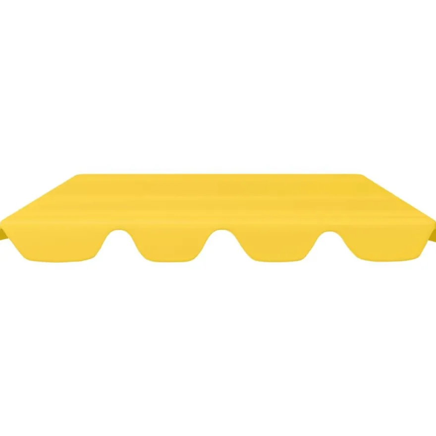 Vaihtokatos puutarhakeinuun keltainen 226x186 cm 270 g/m²