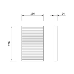 Vaihtosuodatin Mobair 2080, 166x266x24mm