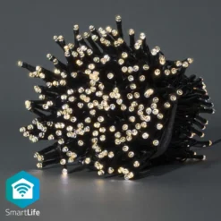 Valoketju Nedis SmartLife Wifi LED, 20m, 400-lamppua, lämminvalkoinen