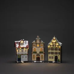 Valokoriste Konstsmide Talolyhdyt, IP20, 14 x LED, ajastin, USB/paristokäyttöinen