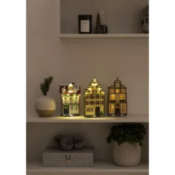 Valokoriste Konstsmide Talolyhdyt, IP20, 14 x LED, ajastin, USB/paristokäyttöinen