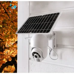 Valvontakamera Emax Smart Home, 4G, ulko- ja sisäkäyttöön, aurinkopaneeli, kääntyvä