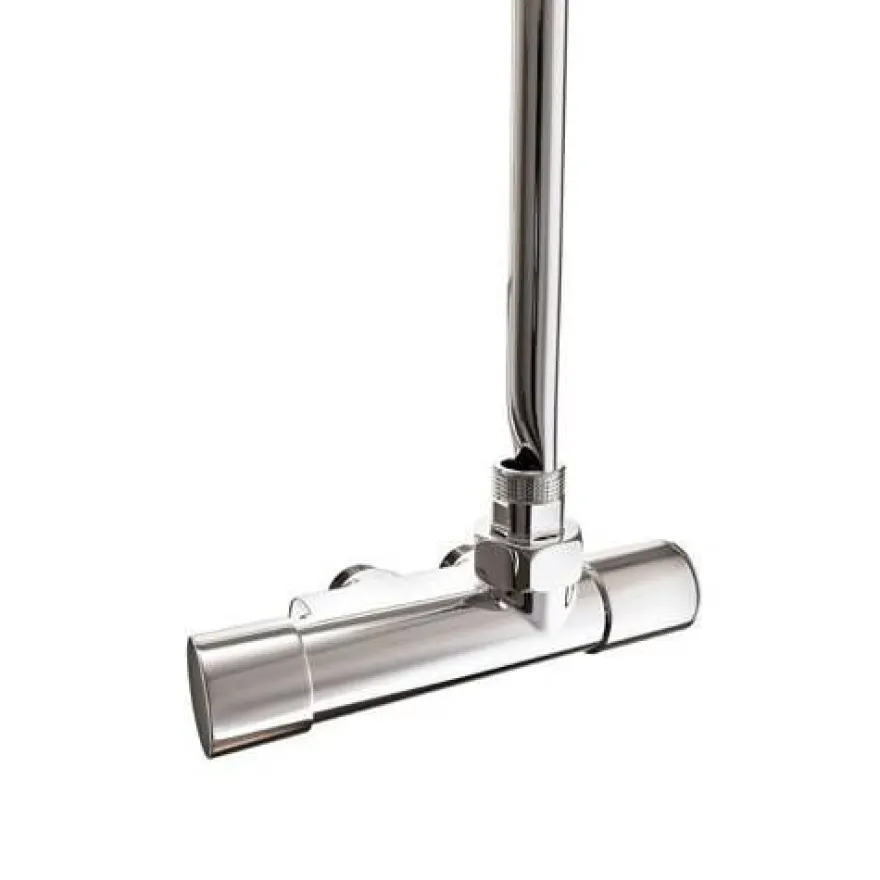 Venttiili Nordhem NK11, kulma, oikea, 430mm, C/C 40mm, kromi