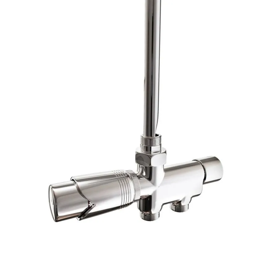 Venttiili Nordhem NK2, termostaatilla, 430mm, C/C 40mm, kromi