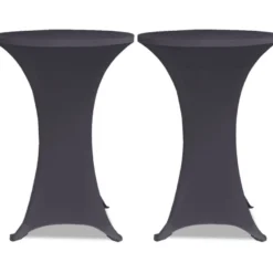 Venyvä pöydänsuoja 4 kpl 70 cm antrasiitti