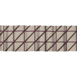 Verhokappa Vallila Lucina, beige/viini, 60x250 cm