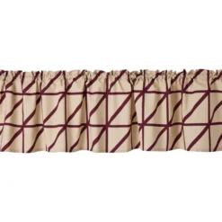 Verhokappa Vallila Lucina, beige/viini, 60x250 cm