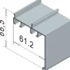 Verhokisko FP-Tuotteet 26606, kaksiurainen, otsalauta, valkoinen, 220cm