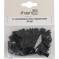 Verhokiskon pyöröliuku nipistimellä Ihanin, 20kpl