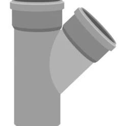 Viemärin haarayhde Meltex, HT, Ø110/50 mm, 45°