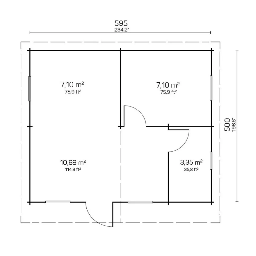 Vierasmaja Tene Cabriel, 28.2m²