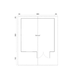 Vierasmaja Tene Enzo B, 70mm, 14.4m²