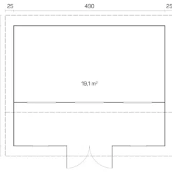 Vierasmaja Tene Langeoog C, 70mm, 19.1m²