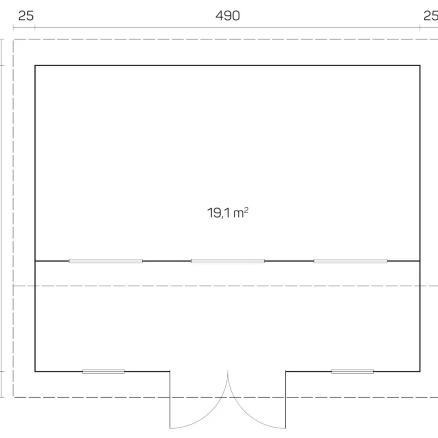 Vierasmaja Tene Langeoog C, 70mm, 19.1m²