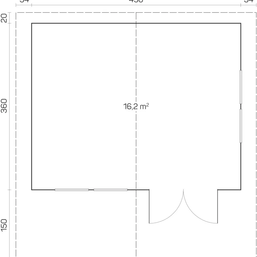 Vierasmaja Tene Oslo, 70mm, 16.2m²