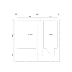 Vierasmaja Tene Pedro B, 70mm, 15.8m²