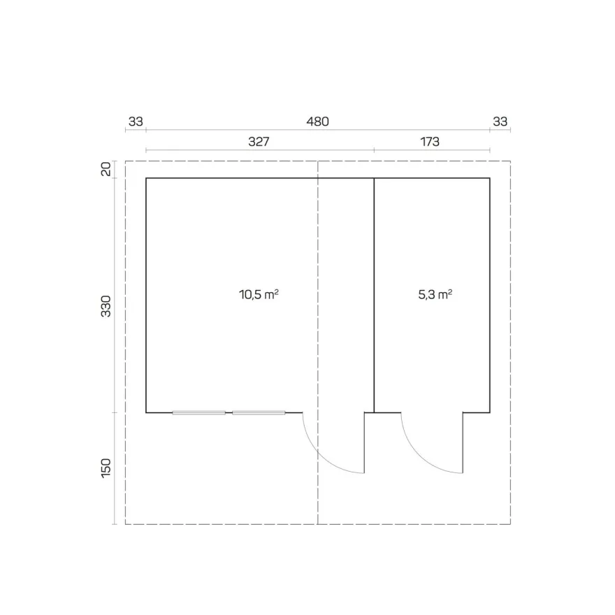 Vierasmaja Tene Pedro B, 70mm, 15.8m²