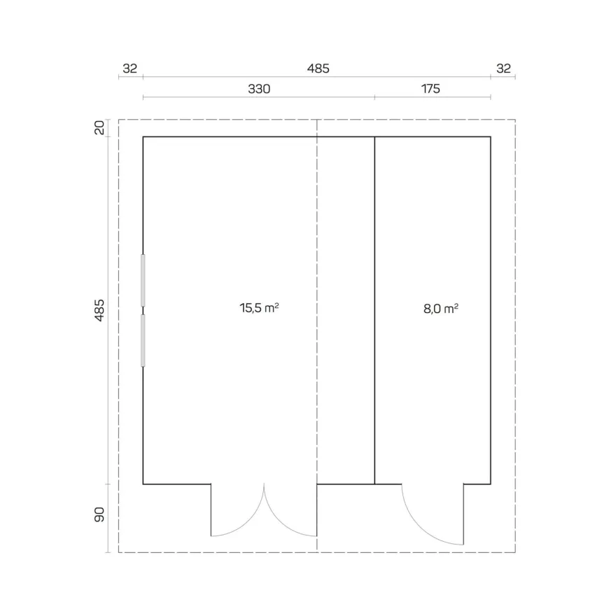 Vierasmaja Tene Pedro F, 70mm, 23.5m²
