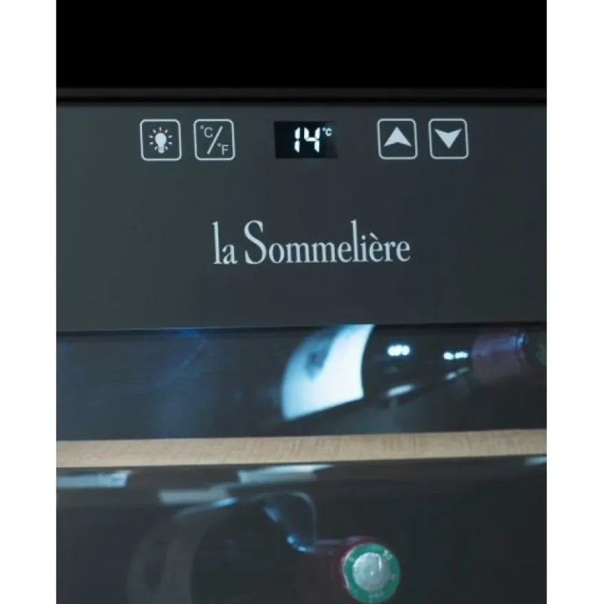 Viinikaappi la Sommeliere 28SILENCE, 45cm, 1 lämpötila-alue, vapaasti seisova, musta