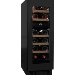Viinikaappi mQuvée WineCave 780 30D, 29.5cm, 2 lämpötila-aluetta, integroitava, musta