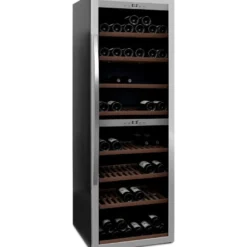 Viinikaappi mQuvée WineExpert 180 SW-180S, 59.5cm, 2 lämpötila-aluetta, vapaasti seisova, teräs