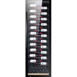 Viinikaappi mQuvée WineExpert 192 Fullglass label-View SW-192BL, 59.5cm, 1 lämpötila-alue, vapaasti seisova, musta