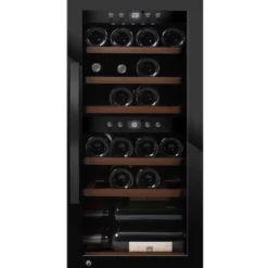 Viinikaappi mQuvée WineExpert 24 Fullglass SW-24B, 39.5cm, 2 lämpötila-aluetta, vapaasti seisova, musta