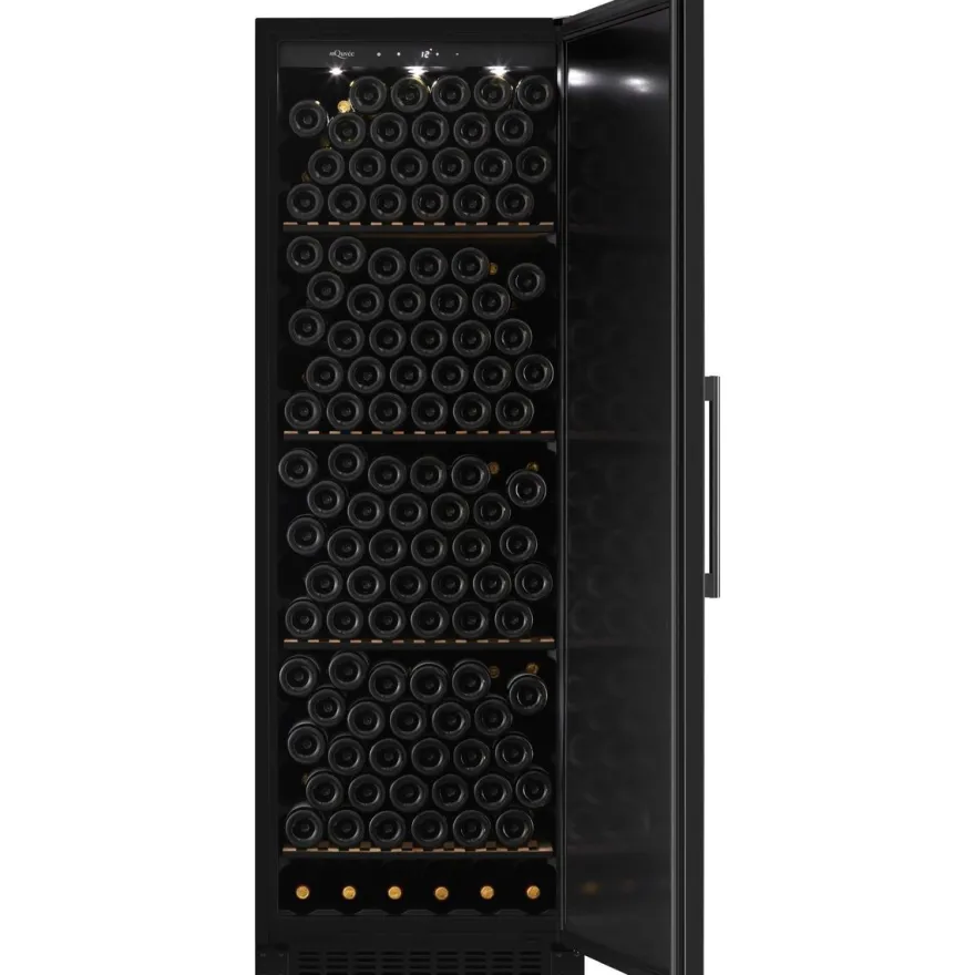Viinikaappi mQuvée WineStore 226, 59.5cm, 1 lämpötila-alue, integroitava, musta
