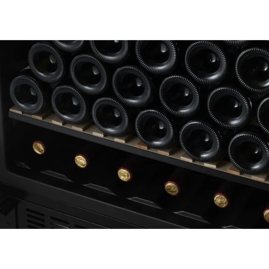 Viinikaappi mQuvée WineStore 226, 59.5cm, 1 lämpötila-alue, integroitava, musta