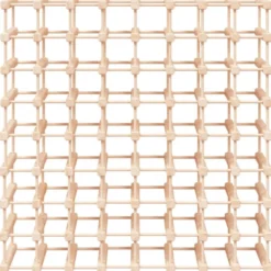 Viinipulloteline 72 pullolle 90,5x23x90,5 cm täysi mänty (53753)