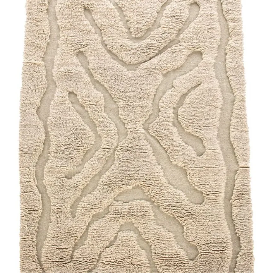 Villamatto Venture Home Trondheim x Josefin Lustig, beige/valkoinen