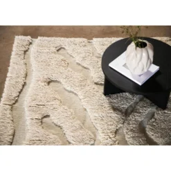 Villamatto Venture Home Trondheim x Josefin Lustig, beige/valkoinen