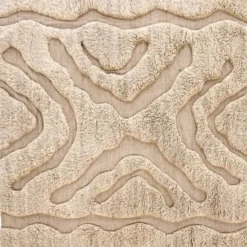 Villamatto Venture Home Trondheim x Josefin Lustig, 400x400cm, neliö, beige/valkoinen
