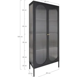 Vitriini House Nordic Adelaide, 80x35x180cm, musta