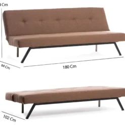 Vuodesohva Linento Furniture Zola 3-istuttava eri värejä