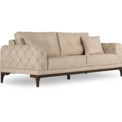 Vuodesohva Linento Furniture Lale, 3-istuttava, beige