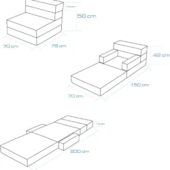 Vuodetuoli Linento Furniture Melissa, harmaa