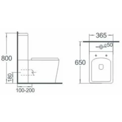 WC-istuin Interia Porta, soft-close -kannella, kaksoishuuhtelu