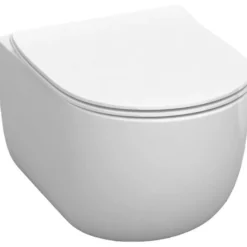 WC-istuin Kerasan Flo Rimless, seinämalli, valkoinen