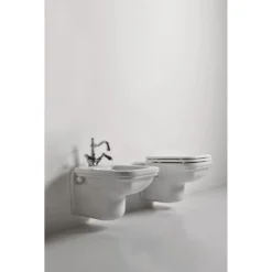 WC-istuin Kerasan Waldorf 4115, seinämalli, valkoinen