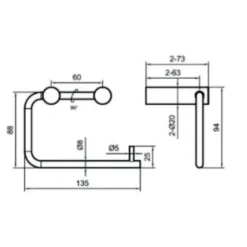 WC-Paperiteline Scandtap Steel Style