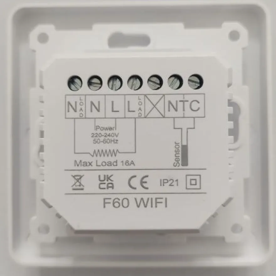 Yhdistelmätermostaatti DunWore F60, wifi