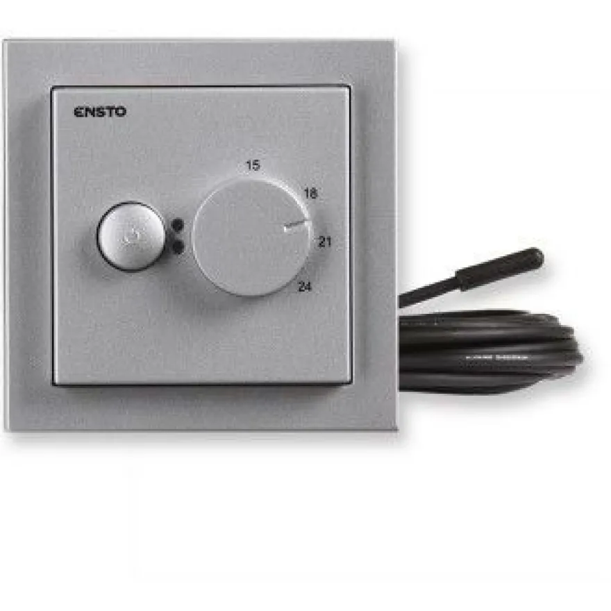 Yhdistelmätermostaatti Ensto ECO16BT-IM-083, 16A, IP30 U, alumiini