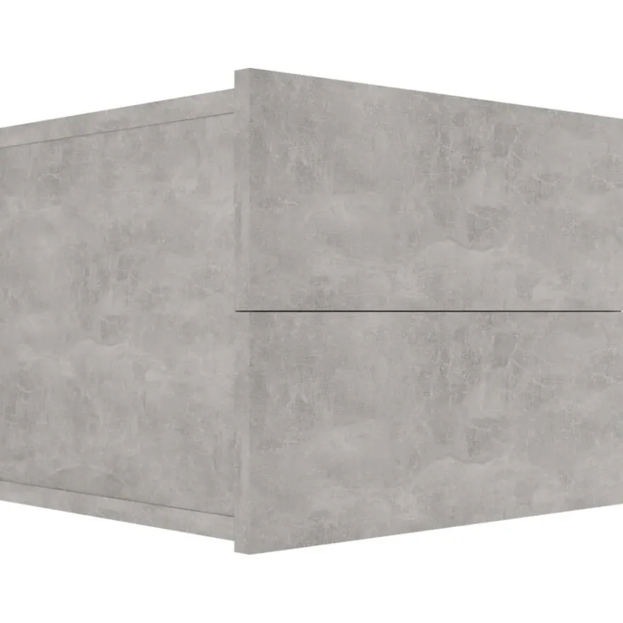 Yöpöydät 2kpl betoninharmaa 40x30x30 cm lastulevy